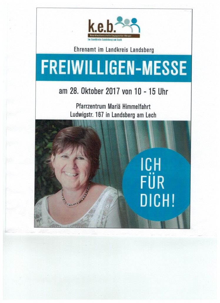 Plakat Freiwilligenmesse 28.10.2017