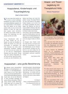 Artikel in der Gemeindezeitung "Bärig"